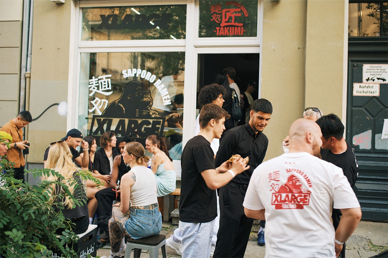 エクストララージが『タクミラーメン』とユニークなコラボレーションを発表 XLARGE x TAKUMI RAMEN tee release info