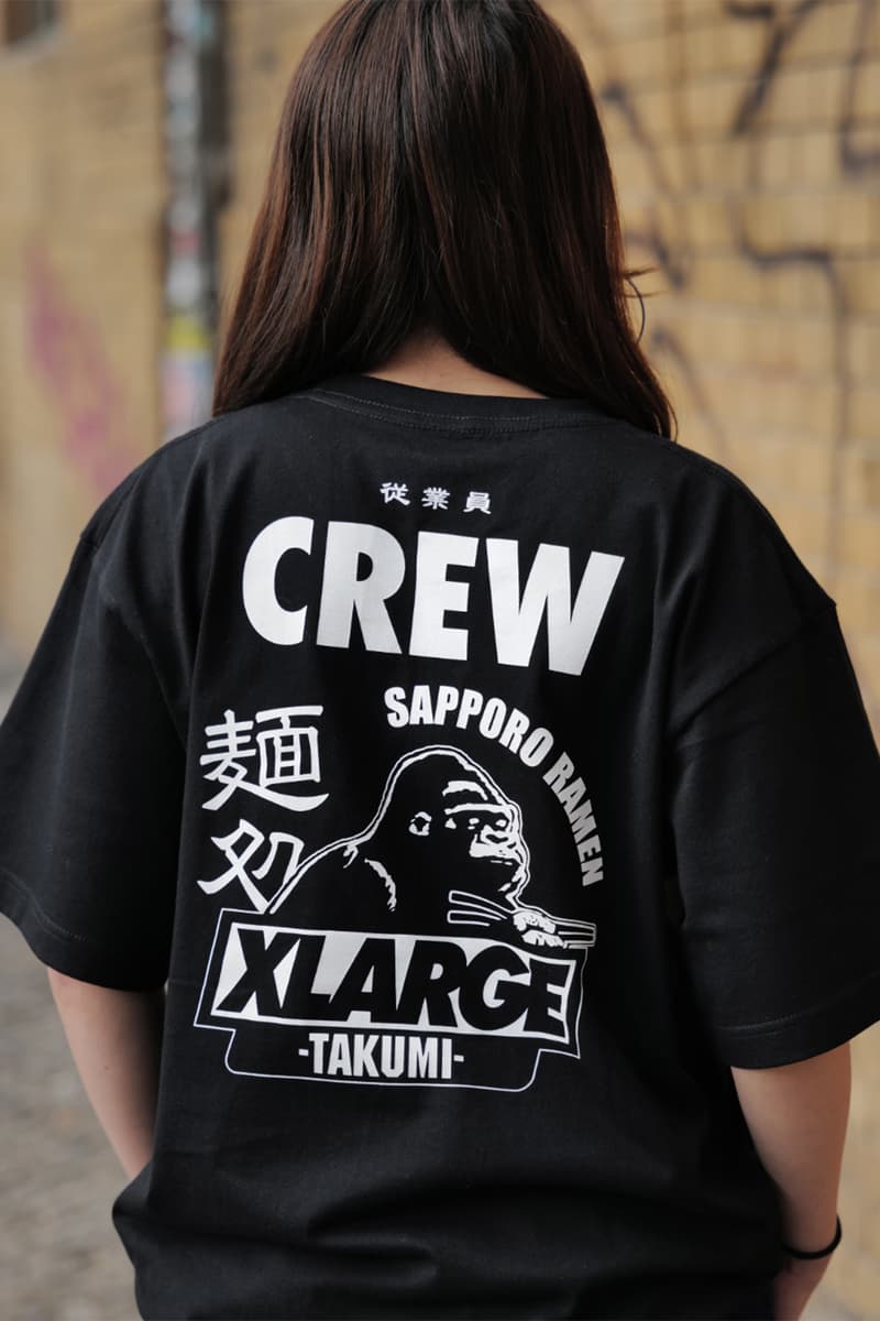 エクストララージが『タクミラーメン』とユニークなコラボレーションを発表 XLARGE x TAKUMI RAMEN tee release info