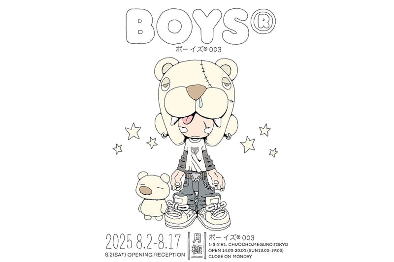 現代東京を象徴するアーティストYAMEPI© の個展『BOYS® 003』が『月極』にて開催