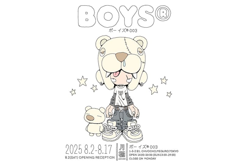 YAMEPI© の個展『BOYS® 003』が『月極』にて開催 yamepi boys 003 tukigime gyaralley release info
