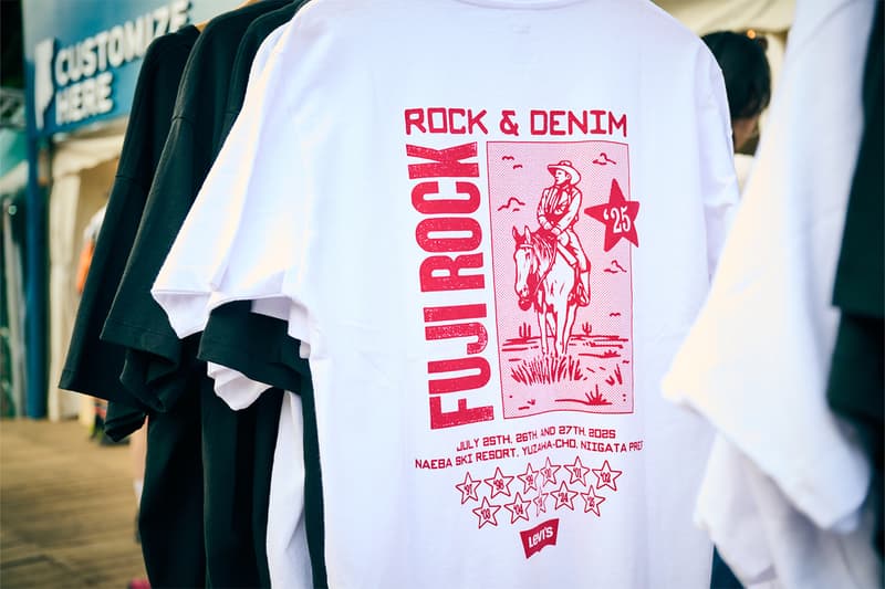 1点もののカスタムも登場──Levi’s® のフジロックブースが2025年も出現　リーバイス