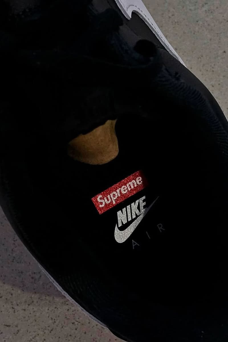 シュプリームxナイキより最新コラボモデル エアフォース1 ブラック/ホワイトがスタンバイ？ supreme nike collb air force 1 black white release rumor