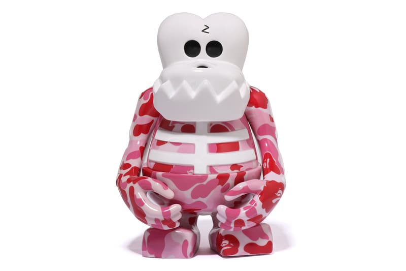 ベイプxバウンティハンターよりオリジナルキャラクター スカルくんがABC CAMOを纏って登場 bape bounty hunter skull kun abc camo release info