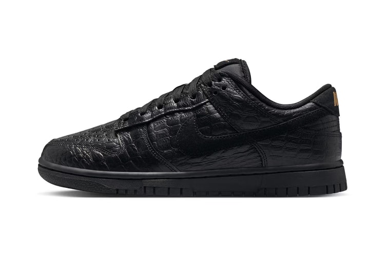 Nike Dunk Low からラグジュアリーな雰囲気を纏った新色 “Black Croc Skin” が登場