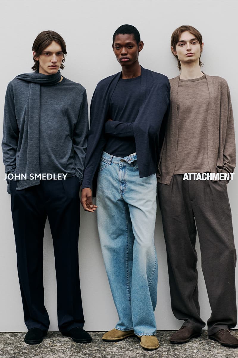 アタッチメントxジョン スメドレーによる初のコラボレーションが実現 attachment john smedley collaboration release info
