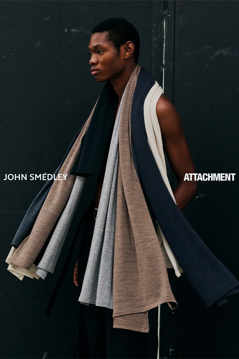 アタッチメントxジョン スメドレーによる初のコラボレーションが実現 attachment john smedley collaboration release info
