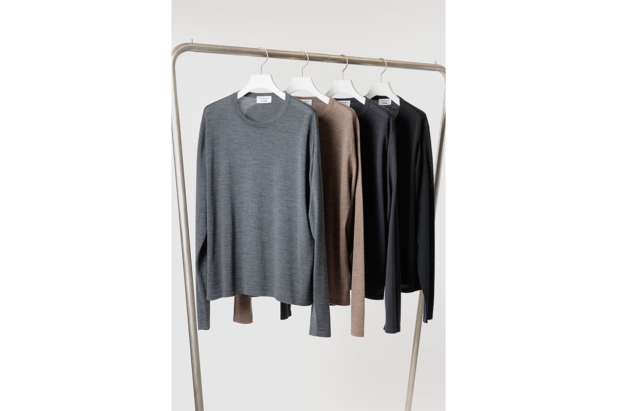 アタッチメントxジョン スメドレーによる初のコラボレーションが実現 attachment john smedley collaboration release info