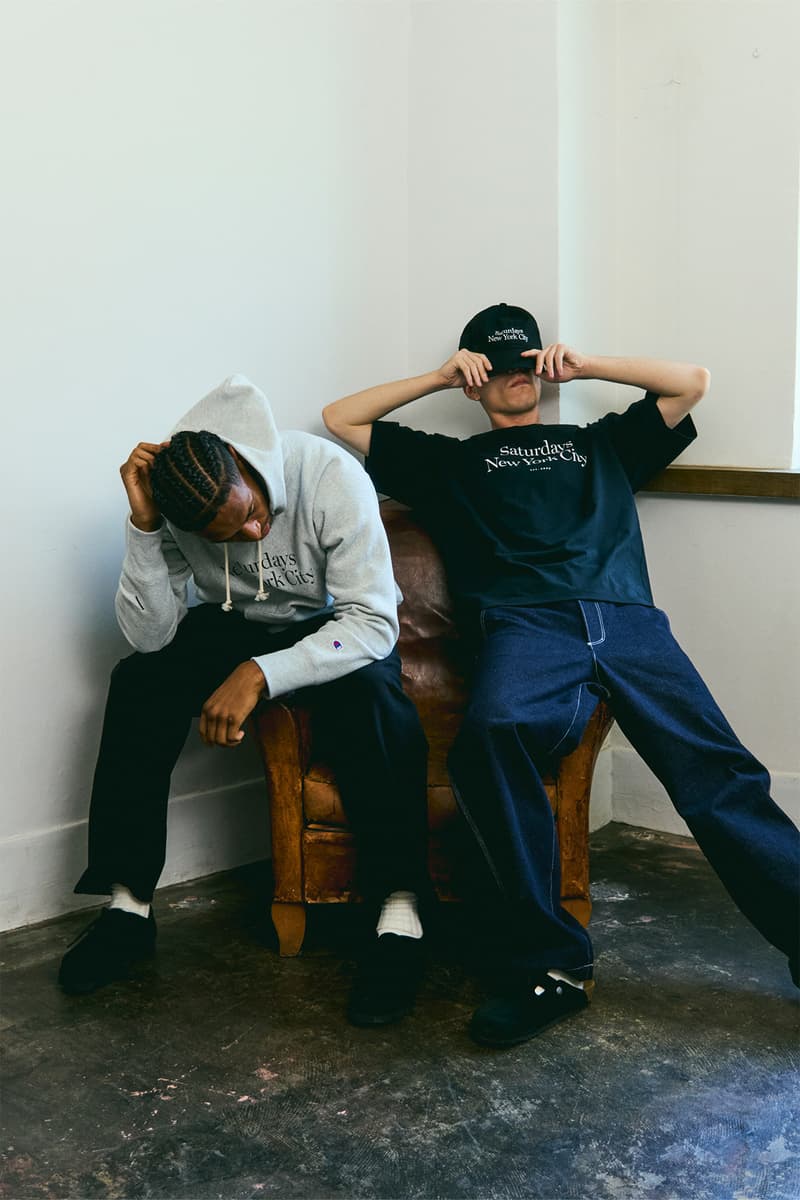 サタデーズ ニューヨークシティが藤原ヒロシ主宰 フラグメントとのコラボアイテムを発売 Saturdays NYC Limited Store at V.A. Hiroshi fujiwara fragment design Champion