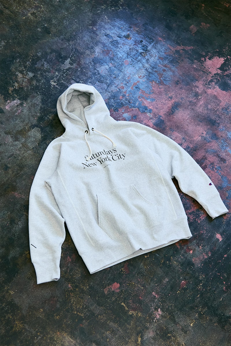 サタデーズ ニューヨークシティが藤原ヒロシ主宰 フラグメントとのコラボアイテムを発売 Saturdays NYC Limited Store at V.A. Hiroshi fujiwara fragment design Champion