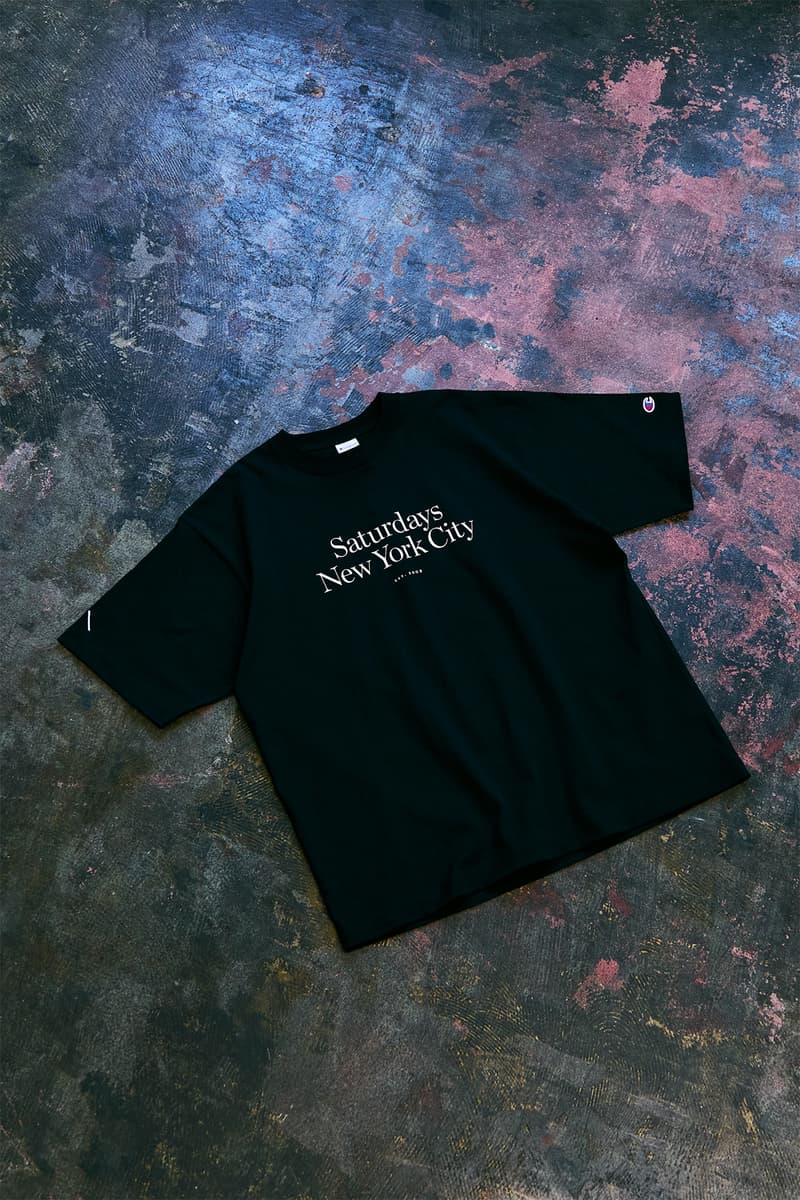 サタデーズ ニューヨークシティが藤原ヒロシ主宰 フラグメントとのコラボアイテムを発売 Saturdays NYC Limited Store at V.A. Hiroshi fujiwara fragment design Champion