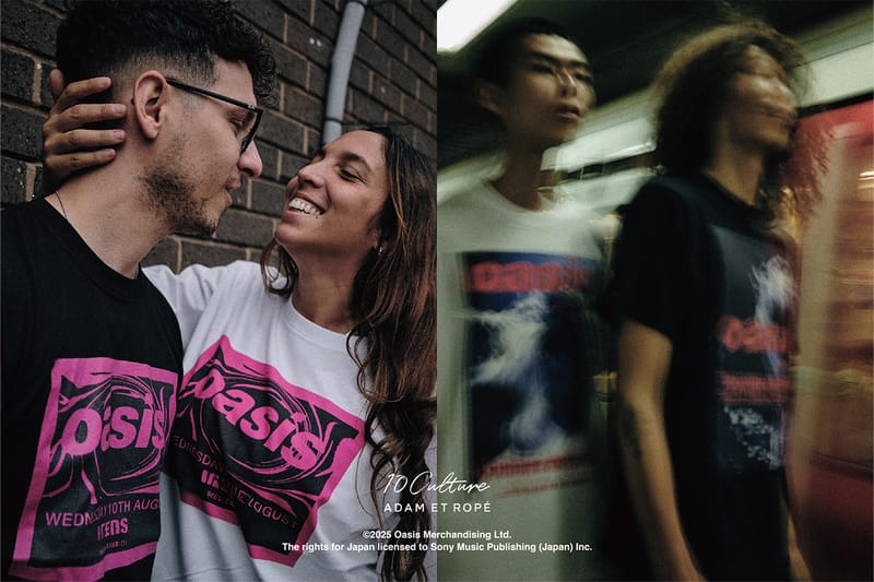 Oasis x 10Culture ADAM ET ROPÉ  から2025年春夏新作Tシャツ第2弾が到着