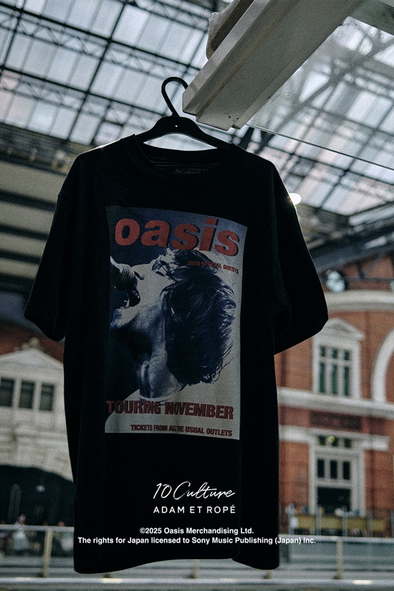 オアシスxテンカルチャー アダムエロペから2025年春夏新作Tシャツ第2弾が到着 oasis 10Culture / ADAM ET ROPE’  2025SS COLLECTION 2nd drop
