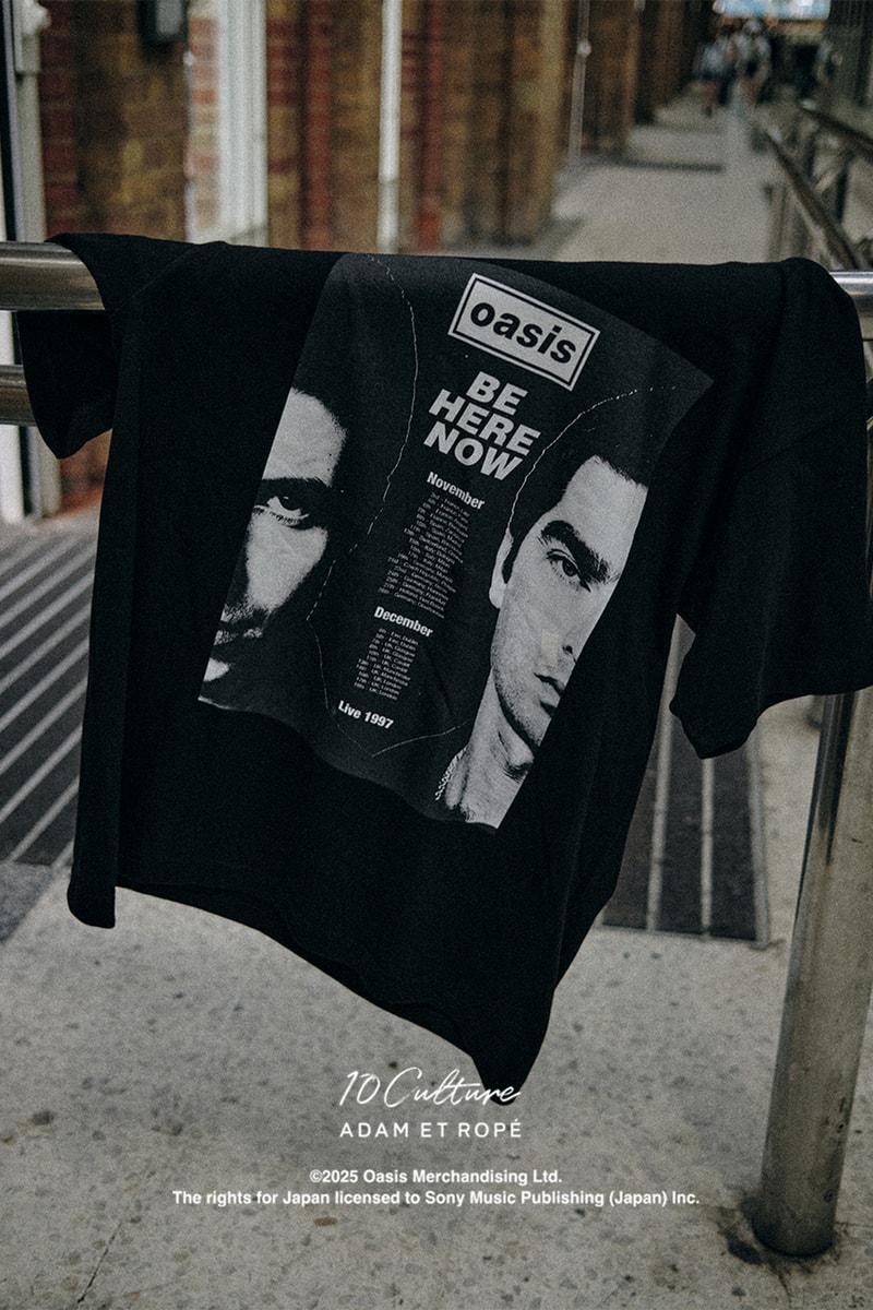 オアシスxテンカルチャー アダムエロペから2025年春夏新作Tシャツ第2弾が到着 oasis 10Culture / ADAM ET ROPE’  2025SS COLLECTION 2nd drop