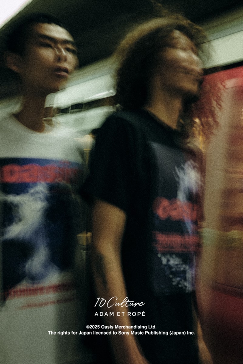 オアシスxテンカルチャー アダムエロペから2025年春夏新作Tシャツ第2弾が到着 oasis 10Culture / ADAM ET ROPE’  2025SS COLLECTION 2nd drop