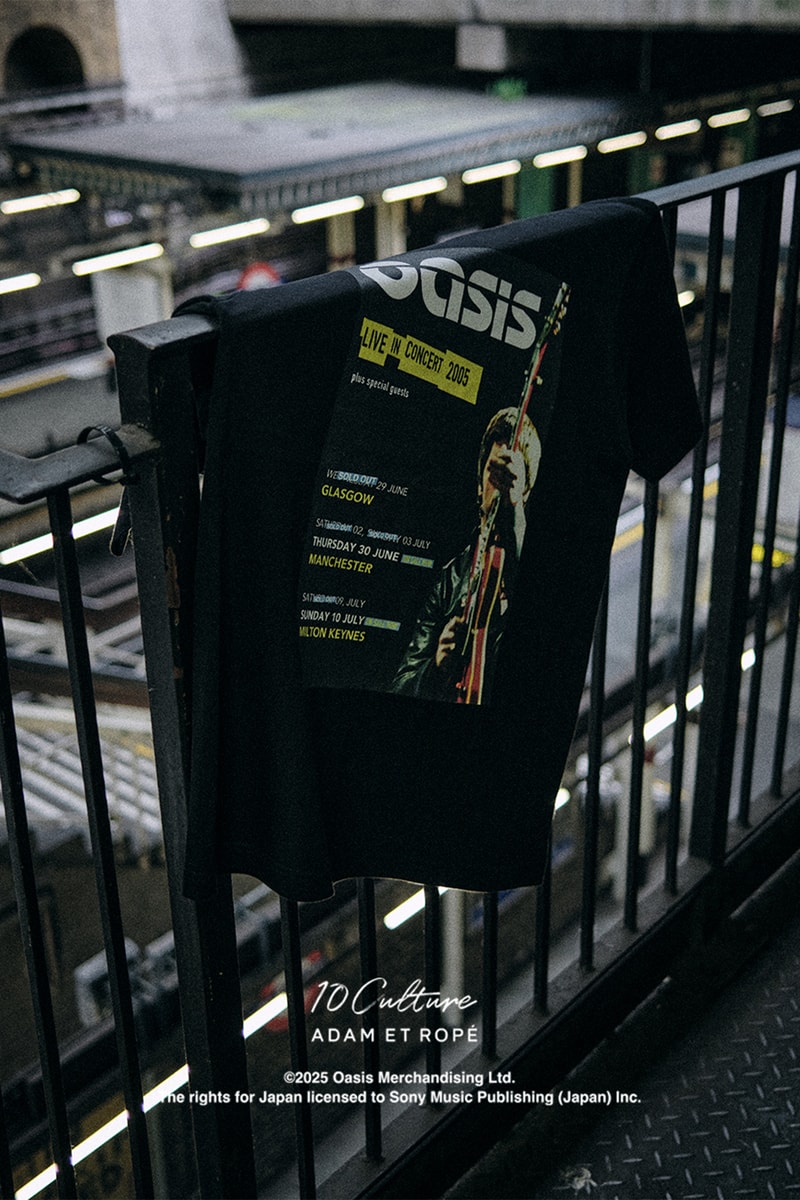 オアシスxテンカルチャー アダムエロペから2025年春夏新作Tシャツ第2弾が到着 oasis 10Culture / ADAM ET ROPE’  2025SS COLLECTION 2nd drop