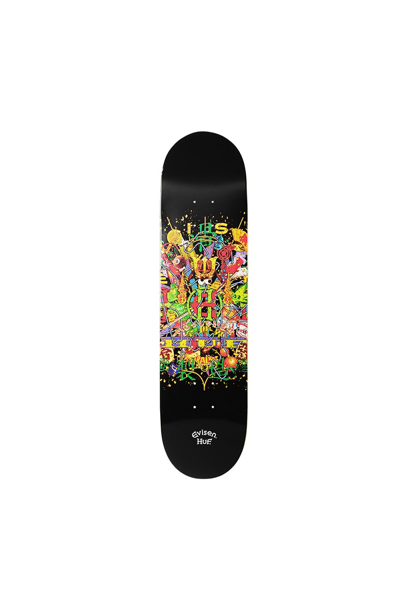 ハフがエビセン スケートボードと初のコラボレーションを発表 huf evisen skateboards collaboration release info