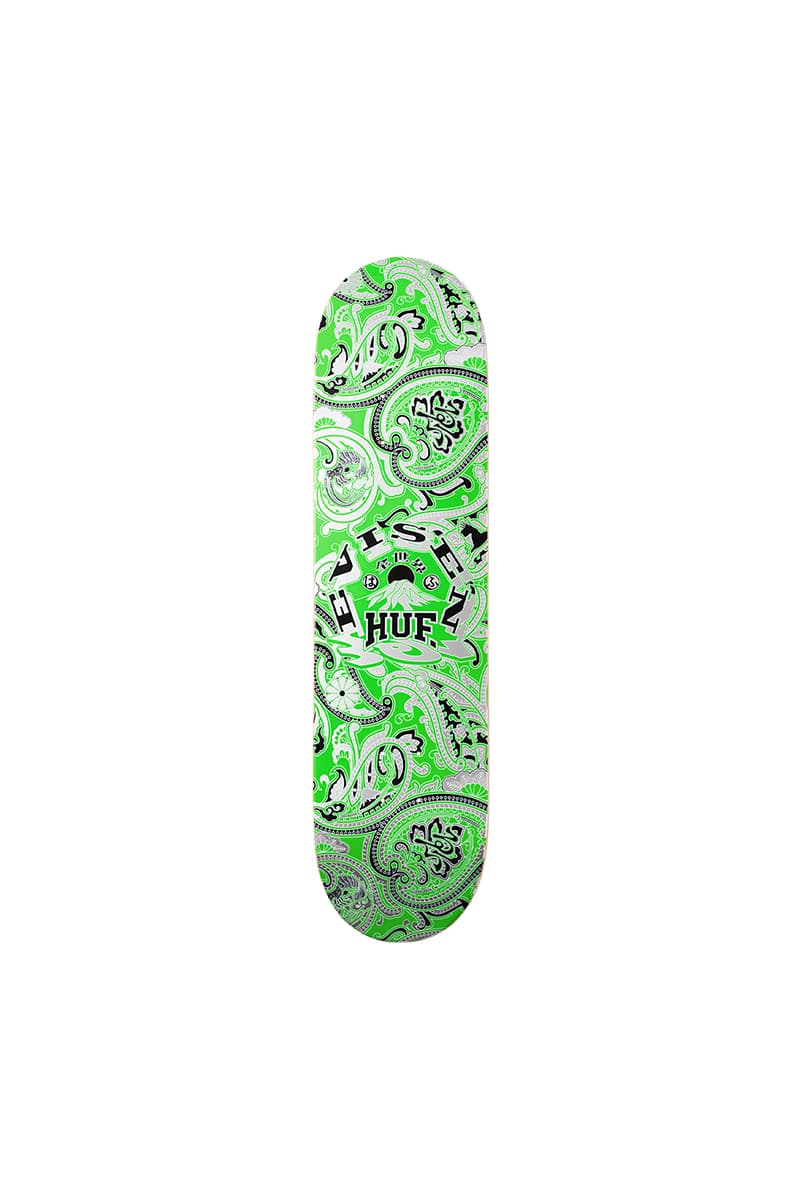 ハフがエビセン スケートボードと初のコラボレーションを発表 huf evisen skateboards collaboration release info