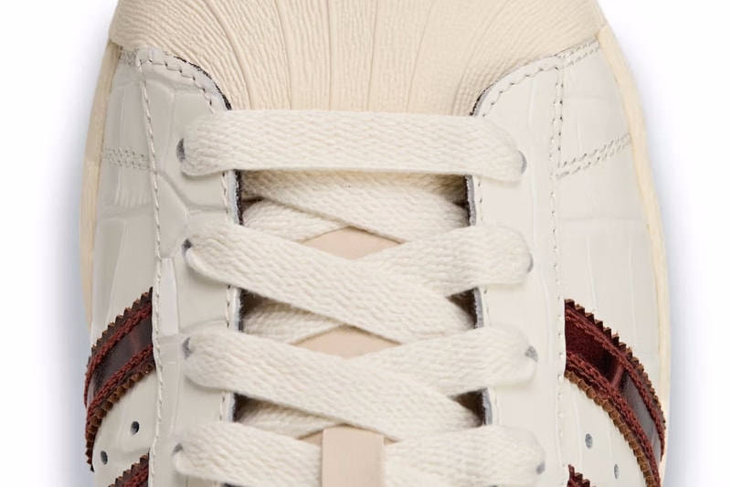 アディダス オリジナルス バイ ウェールズ・ボナー 2025年秋冬新作スーパースターをチェック Wales Bonner x adidas Superstar Croc “Fox Brown” Wonder White/Fox Brown KH8797 Release Info