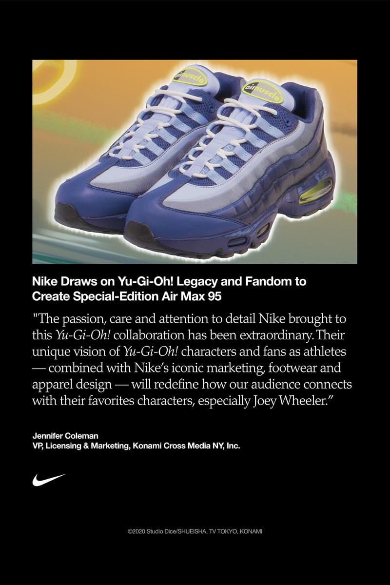 『遊☆戯☆王』x ナイキ エアマックス 95 QS YGO の発売情報が解禁 Yu-Gi-Oh! x Nike Air Max 95 QS YGO release info