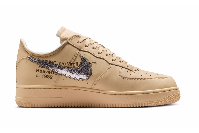 オフホワイト x ナイキ エア フォース 1 ロー “セサミ” の公式ビジュアルをチェック Off-White™ x Nike Air Force 1 Low "Sesame" release info Virgil Abloh