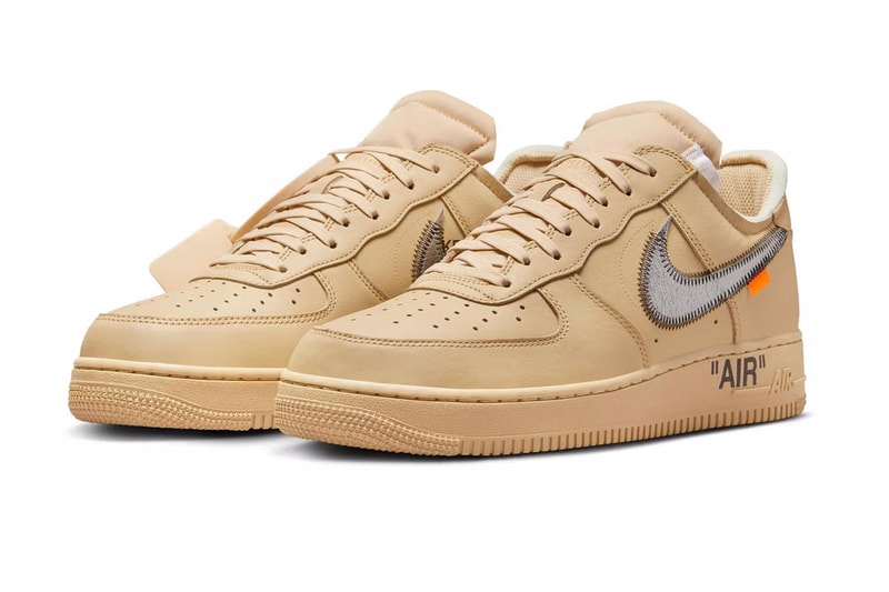 オフホワイト x ナイキ エア フォース 1 ロー “セサミ” の公式ビジュアルをチェック Off-White™ x Nike Air Force 1 Low "Sesame" release info Virgil Abloh