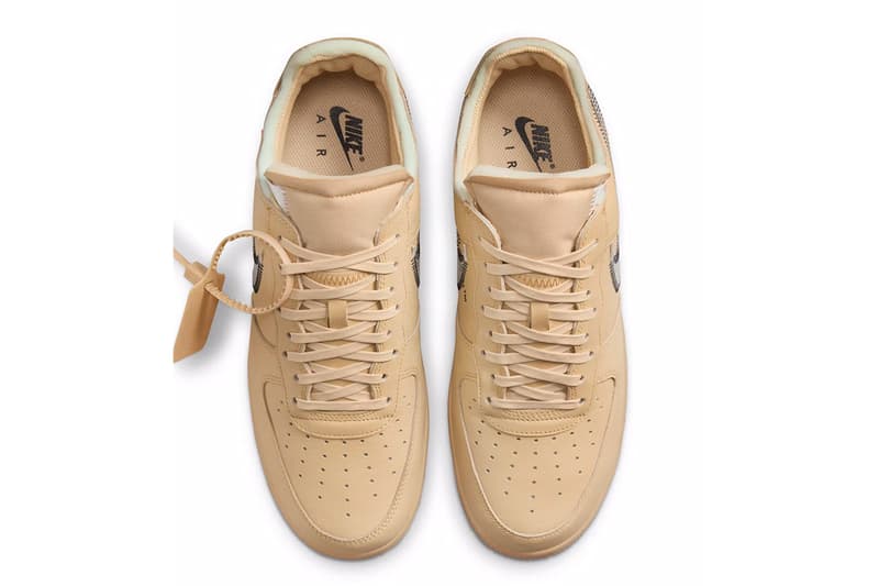 オフホワイト x ナイキ エア フォース 1 ロー “セサミ” の公式ビジュアルをチェック Off-White™ x Nike Air Force 1 Low "Sesame" release info Virgil Abloh