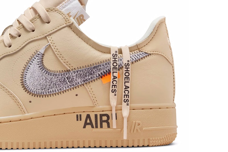 オフホワイト x ナイキ エア フォース 1 ロー “セサミ” の公式ビジュアルをチェック Off-White™ x Nike Air Force 1 Low "Sesame" release info Virgil Abloh