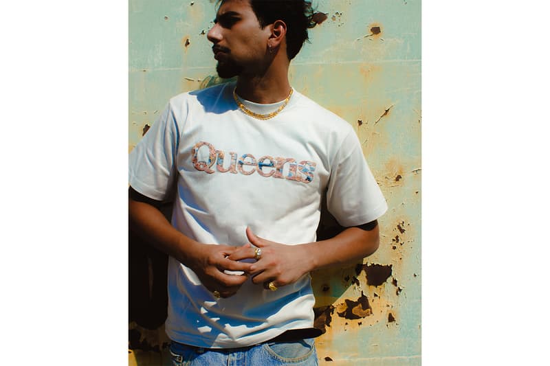 クイーンズがウィムジーソックスとの最新コラボTシャツをリリース queens gold whimsy socks collaboration release info