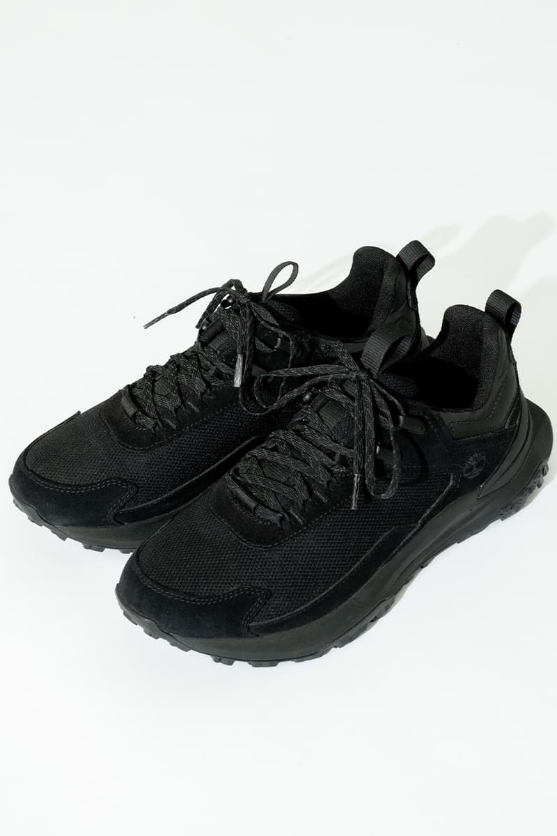 Under R が Timberland のアウトドアシューズにオールブラック仕様を別注　ティンバーランド