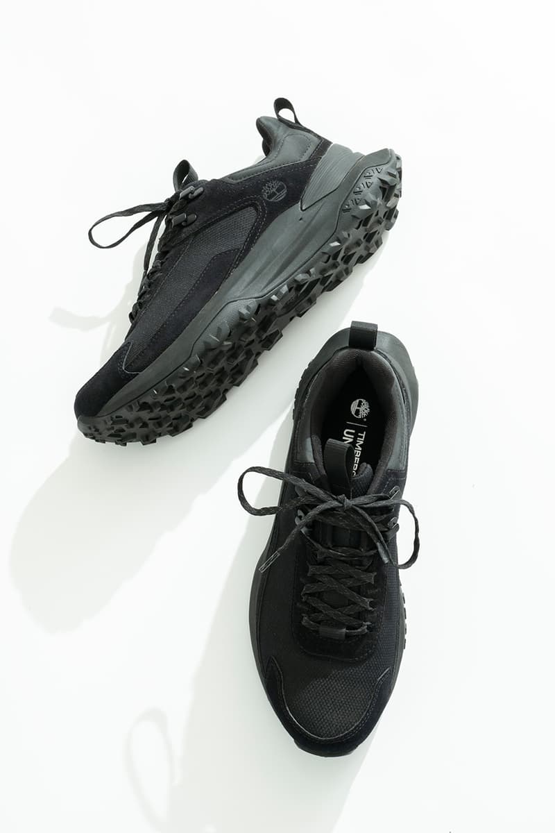 Under R が Timberland のアウトドアシューズにオールブラック仕様を別注　ティンバーランド