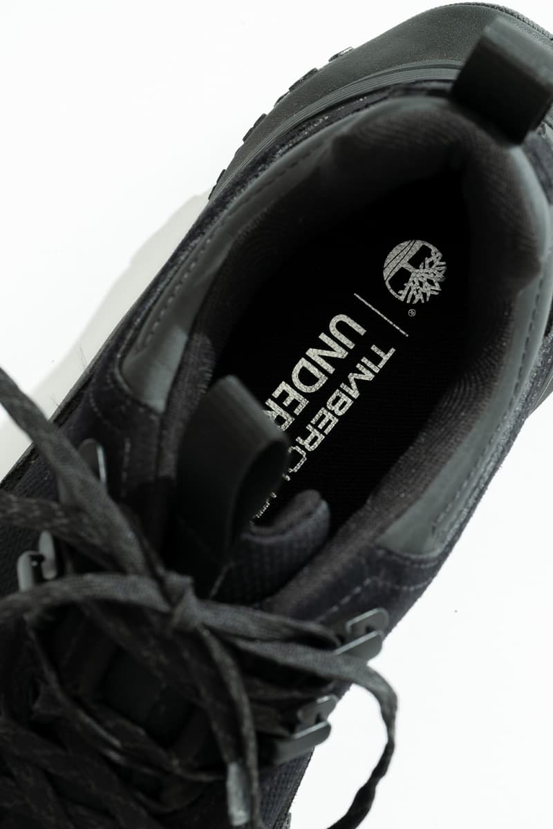 Under R が Timberland のアウトドアシューズにオールブラック仕様を別注　ティンバーランド