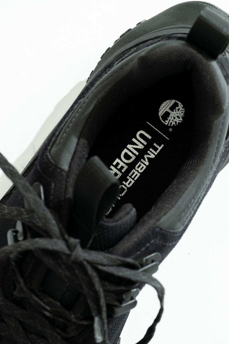 Under R が Timberland のアウトドアシューズにオールブラック仕様を別注　ティンバーランド
