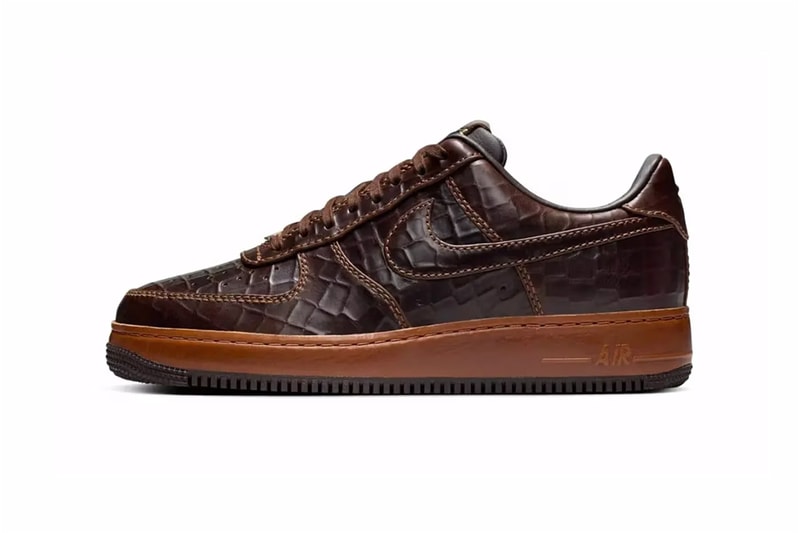 ナイキ エア フォース 1 ローにラグジュアリー仕様の新作 “クロック/ファウナ ブラウン” が登場 Nike Air Force 1 Low "Croc/Fauna Brown" release info