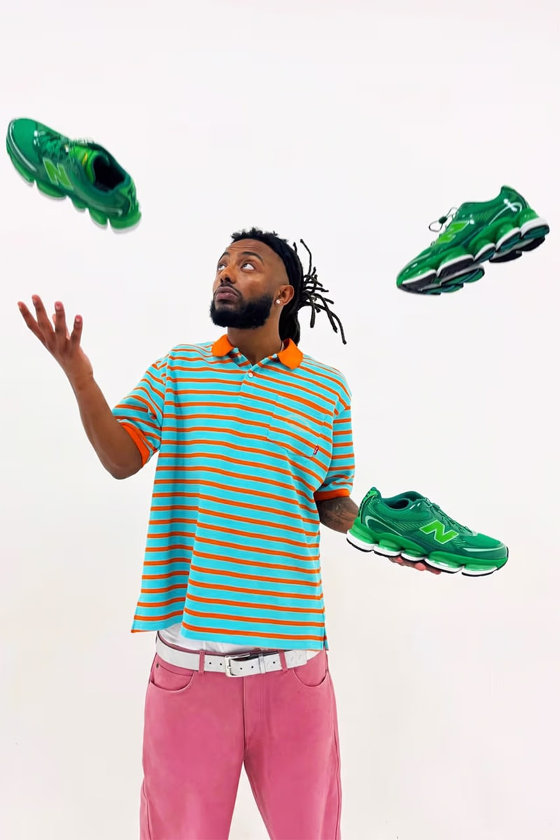 アミーネがニューバランスとの最新コラボモデル ビブリオテカ 2000を公開 Aminé x New Balance Biblioteca 2000 release info