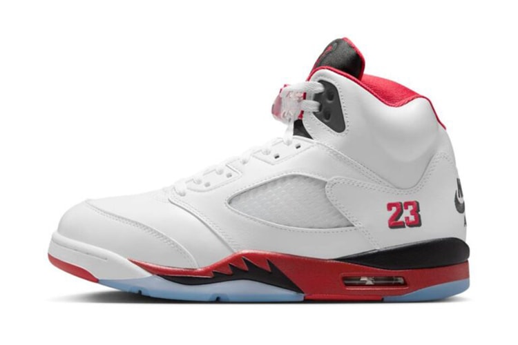 Air Jordan 5 の人気カラー Fire Red “Black Tongue” が待望の復刻
