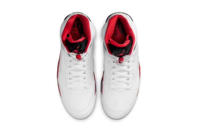 エアジョーダン 5 の人気カラー ファイアーレッド “ブラック タン” が待望の復刻 Air Jordan 5 Fire Red “Black Tongue” release info