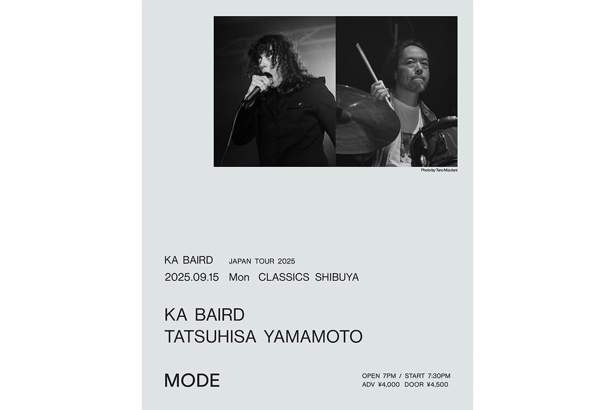 MODE Ka Baird Japan Tour 2025 info