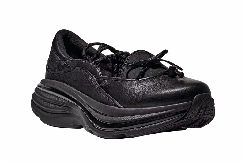 ホカからパンプス型スニーカー ボンダイ メリージェーンがデビュー HOKA BONDI MARY JANE Black cerise / rose tea release info