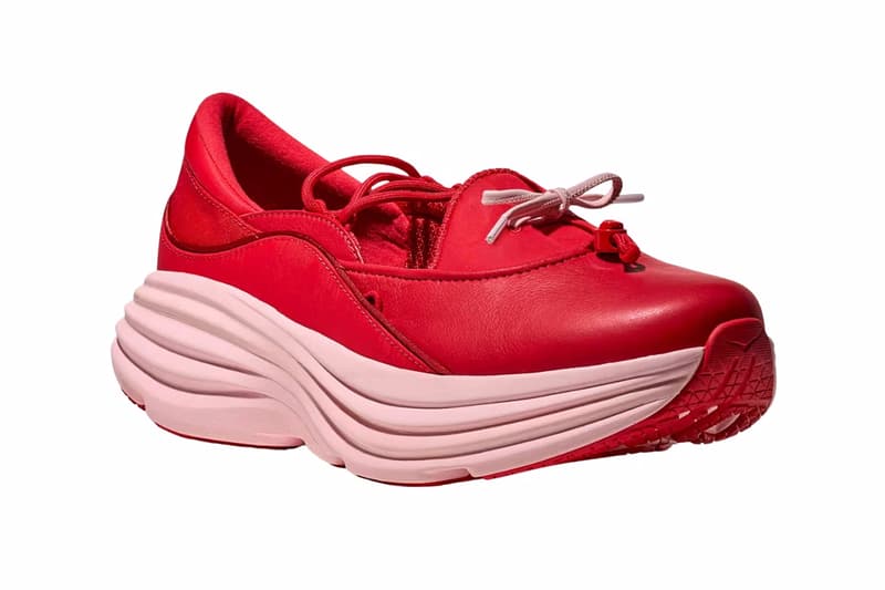ホカからパンプス型スニーカー ボンダイ メリージェーンがデビュー HOKA BONDI MARY JANE Black cerise / rose tea release info