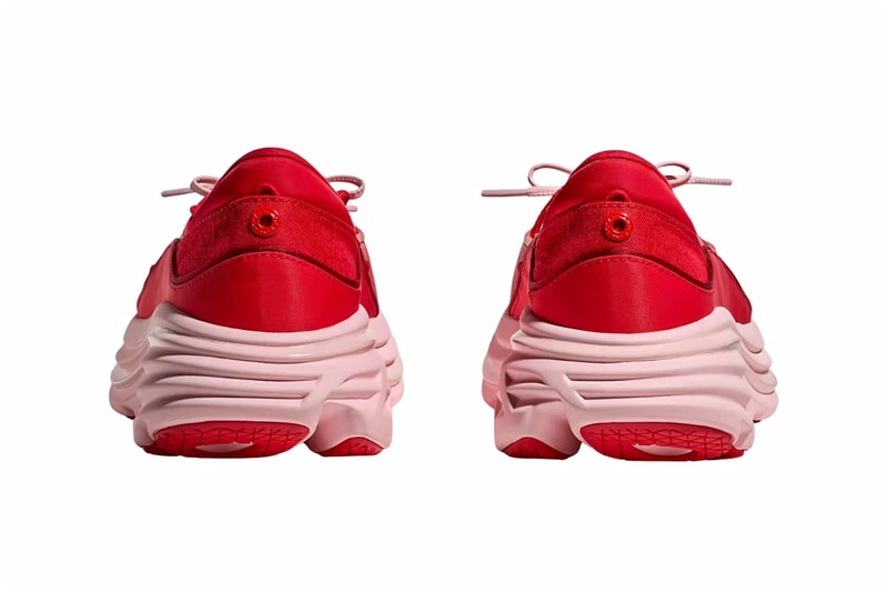 ホカからパンプス型スニーカー ボンダイ メリージェーンがデビュー HOKA BONDI MARY JANE Black cerise / rose tea release info
