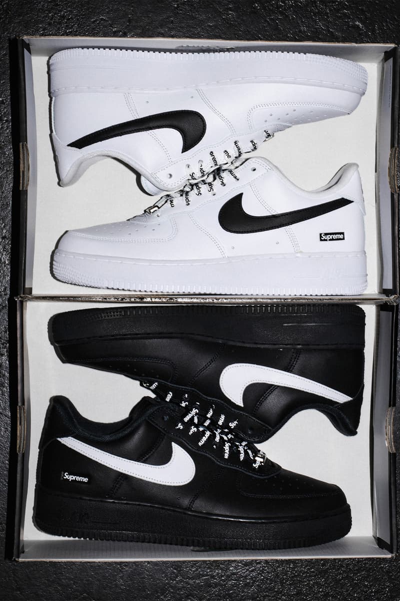 シュプリーム x ナイキ エアフォース 1 ローに2つの新色が登場 Supreme Nike Air Force 1 Low release info