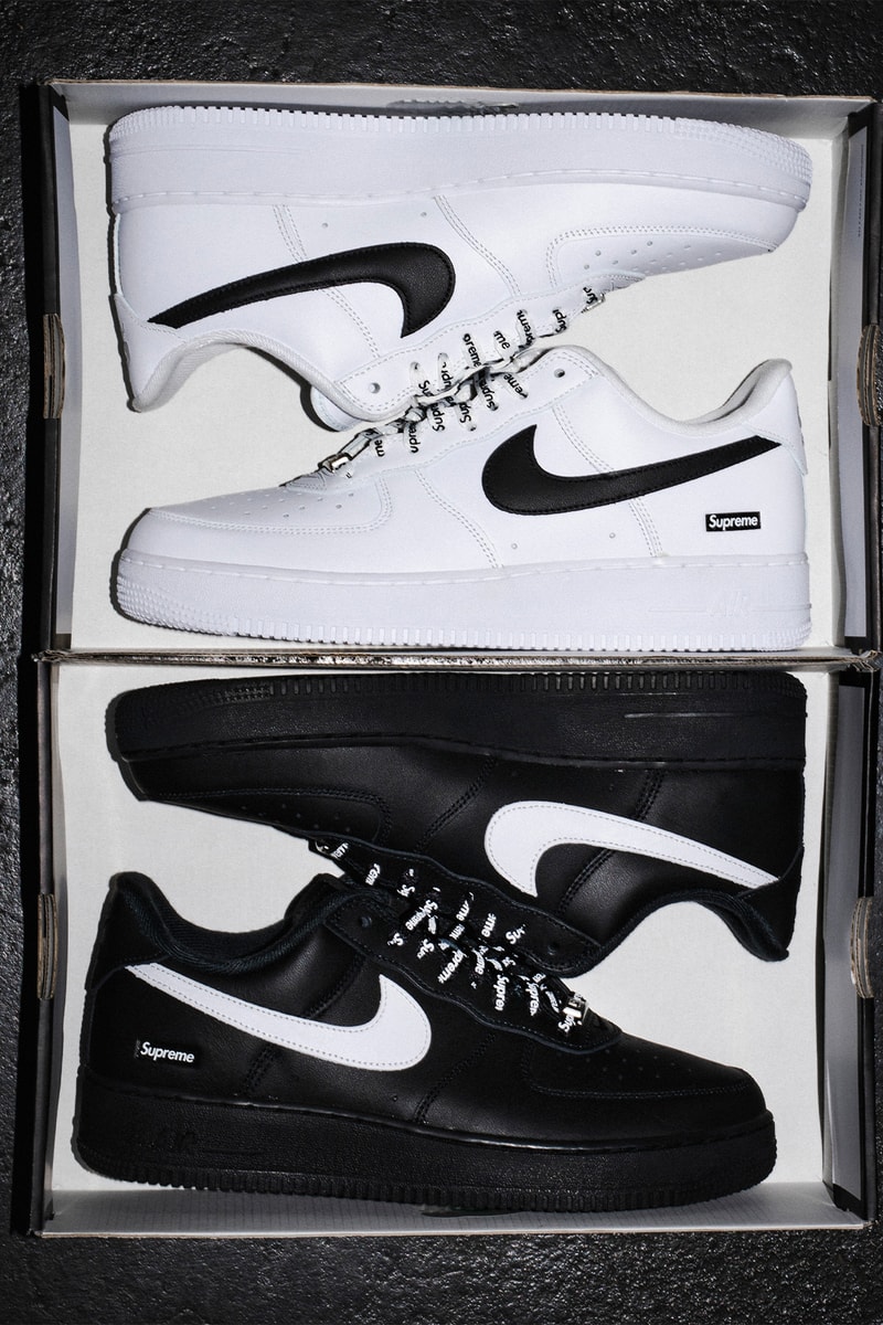 シュプリーム x ナイキ エアフォース 1 ローに2つの新色が登場 Supreme Nike Air Force 1 Low release info