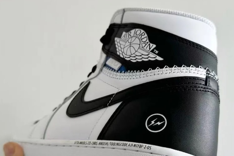 fragment design x Union LA x Air Jordan 1 High “White/Black” のディテールをチェック