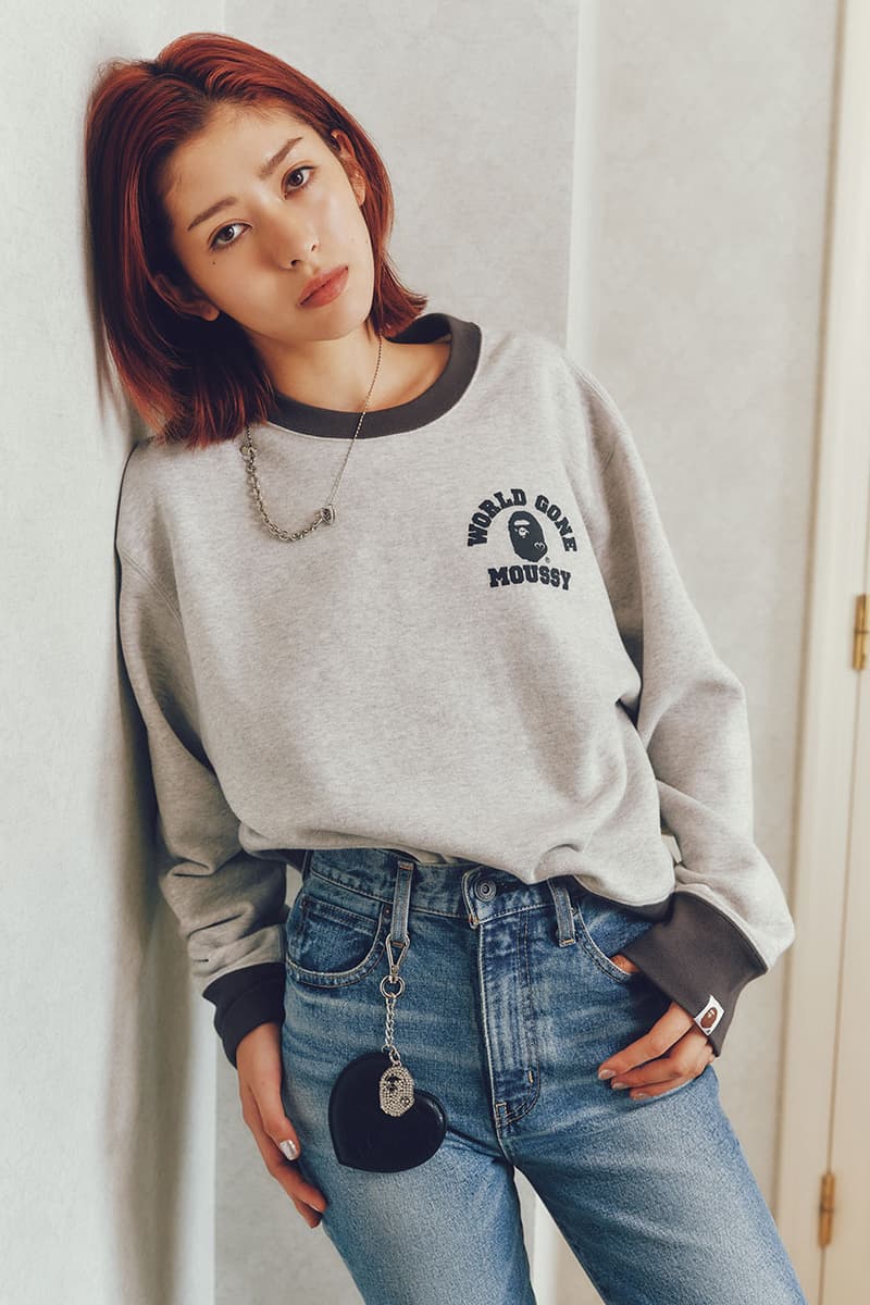 マウジーよりベイプとのコラボレーションアイテムが発売 moussy a bathing ape bape collb item release info