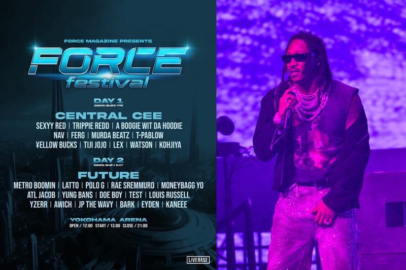 YZERR 主催のヒップホップフェス FORCE Festival 2025 の全ラインナップが発表
