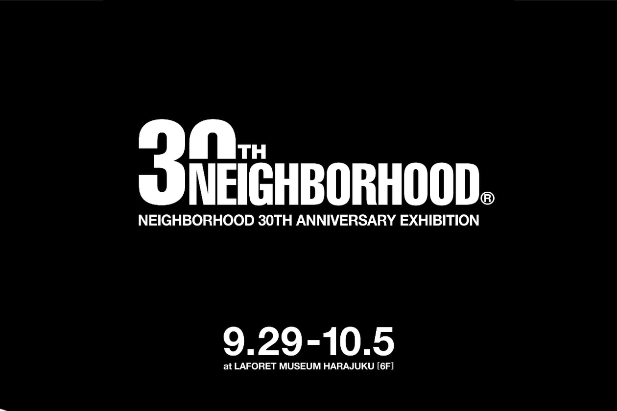 ネイバーフッドが30周年記念エキシビジョンを原宿で開催 NEIGHBORHOOD 30TH ANNIVERSARY EXHIBITION info