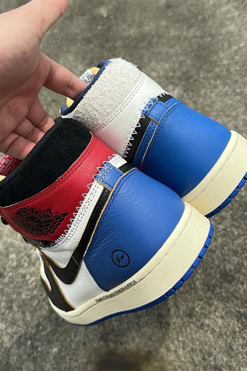 フラグメントデザイン x ユニオン LA x エアジョーダン 1 ハイ fragment design x Union LA x Air Jordan 1 High detail look hiroshi fujiwara