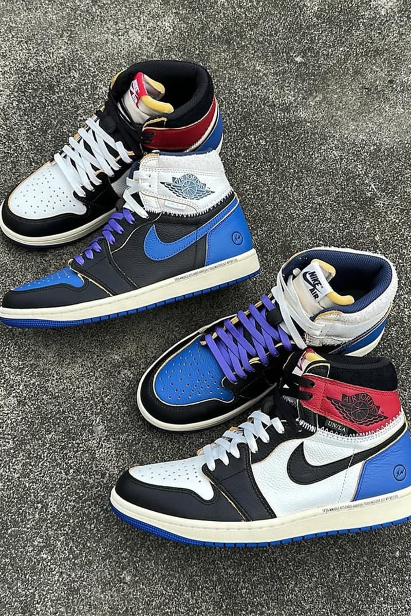 フラグメントデザイン x ユニオン LA x エアジョーダン 1 ハイ fragment design x Union LA x Air Jordan 1 High detail look hiroshi fujiwara