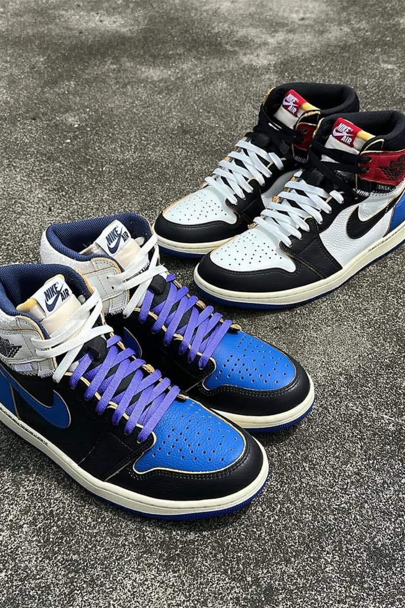 フラグメントデザイン x ユニオン LA x エアジョーダン 1 ハイ fragment design x Union LA x Air Jordan 1 High detail look hiroshi fujiwara