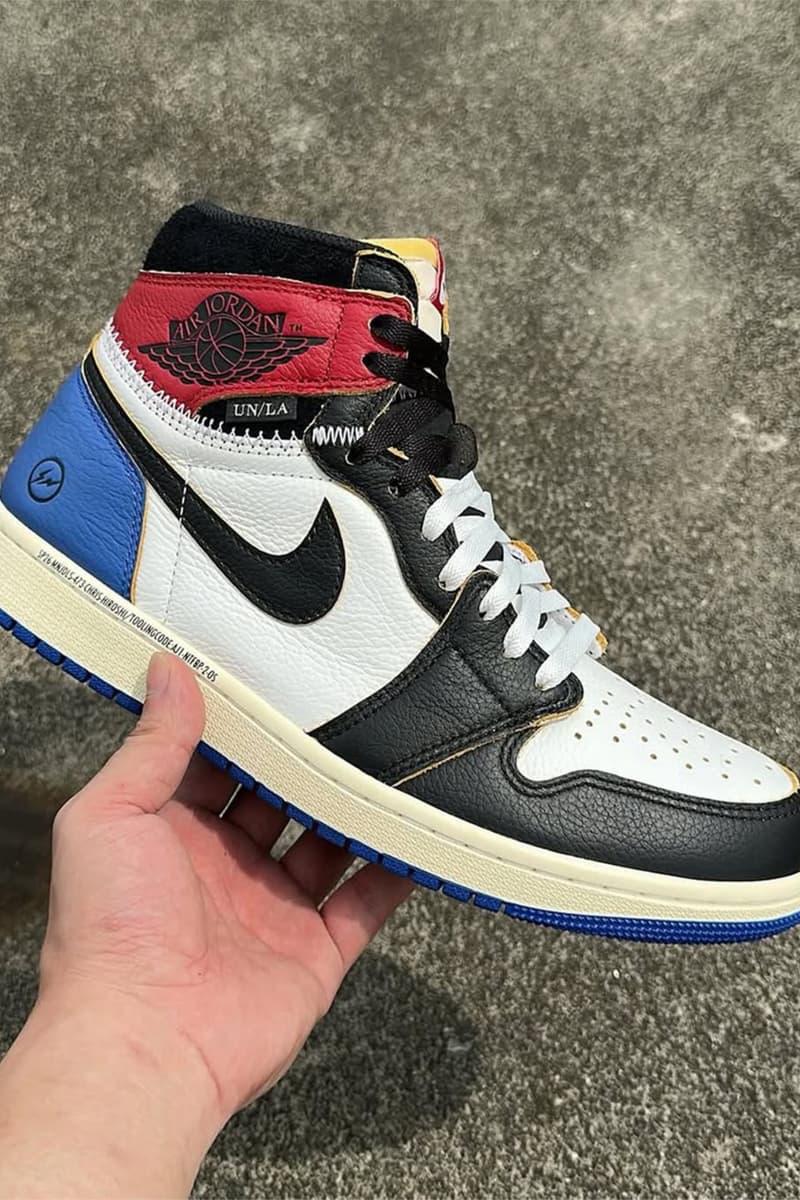 フラグメントデザイン x ユニオン LA x エアジョーダン 1 ハイ fragment design x Union LA x Air Jordan 1 High detail look hiroshi fujiwara